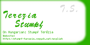 terezia stumpf business card
